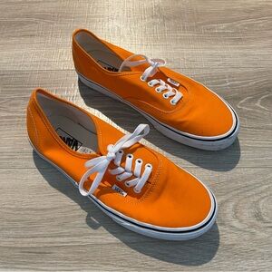 Orange vans shoes